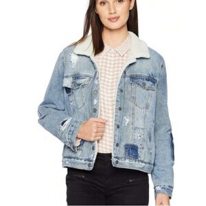 Blank NYC Cream Sherpa Jacket